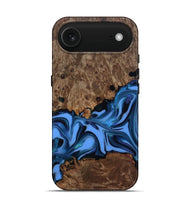 iPhone 17 Air Wood Live Edge Phone Case - Dorris (Blue, 811447)