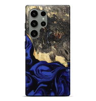 Galaxy S24 Ultra Wood Live Edge Phone Case - Dania (Blue, 811449)