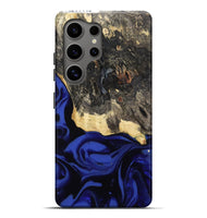 Galaxy S25 Ultra Wood Live Edge Phone Case - Dania (Blue, 811449)