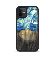 iPhone 12 Wood Phone Case - Zaniyah (Blue, 811476)