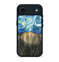 iPhone 17 Air Wood Phone Case - Zaniyah (Blue, 811476)