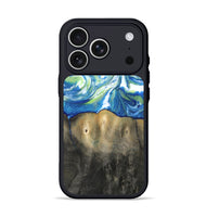 iPhone 17 Pro Wood Phone Case - Zaniyah (Blue, 811476)