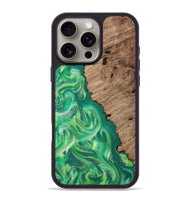 iPhone 16 Pro Max Wood Phone Case - Harlem (Green, 811485)
