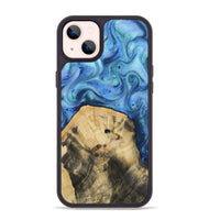 iPhone 14 Plus Wood Phone Case - Hazel (Blue, 811663)