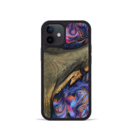 iPhone 12 mini Wood Phone Case - Lashawn (Blue, 811664)