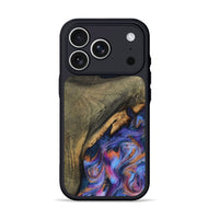 iPhone 17 Pro Wood Phone Case - Lashawn (Blue, 811664)