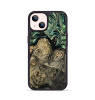 iPhone 14 Wood Phone Case - Sonji (Green, 811667)