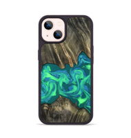 iPhone 14 Wood Phone Case - Luann (Green, 811670)