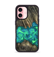iPhone 16 Wood Phone Case - Luann (Green, 811670)