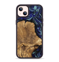 iPhone 14 Plus Wood Phone Case - Dayna (Blue, 811745)