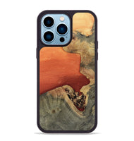 iPhone 14 Pro Max Wood Phone Case - Trisha (Red, 811789)