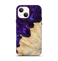iPhone 13 Wood Live Edge Phone Case - Merle (Purple, 811834)