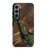 Galaxy S23 Plus Wood Live Edge Phone Case - Diamond (Green, 811836)