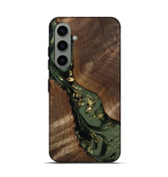 Galaxy S24 Wood Live Edge Phone Case - Diamond (Green, 811836)