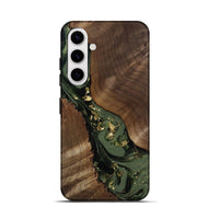 Galaxy S25 Wood Live Edge Phone Case - Diamond (Green, 811836)