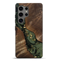 Galaxy S25 Ultra Wood Live Edge Phone Case - Diamond (Green, 811836)