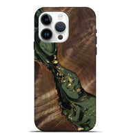 iPhone 15 Pro Max Wood Live Edge Phone Case - Diamond (Green, 811836)