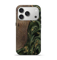 iPhone 17 Pro Wood Live Edge Phone Case - Kaylynn (Green, 811837)