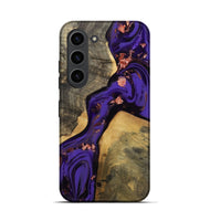 Galaxy S23 Wood Live Edge Phone Case - Elbert (Purple, 811840)