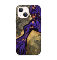 iPhone 13 Wood Live Edge Phone Case - Elbert (Purple, 811840)