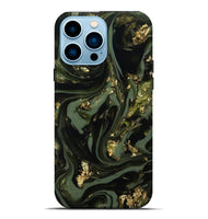 iPhone 14 Pro Max ResinArt Live Edge Phone Case - Yaakov (Green, 811841)