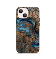 iPhone 13 mini Wood Live Edge Phone Case - Elianna (Pattern, 811854)