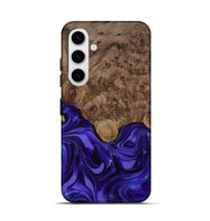 Galaxy S25 Wood Live Edge Phone Case - Lucas (Purple, 811860)