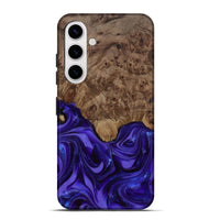 Galaxy S25 Plus Wood Live Edge Phone Case - Lucas (Purple, 811860)
