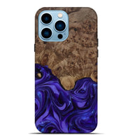 iPhone 14 Pro Max Wood Live Edge Phone Case - Lucas (Purple, 811860)