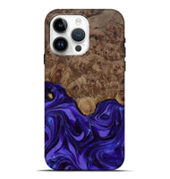 iPhone 15 Pro Max Wood Live Edge Phone Case - Lucas (Purple, 811860)