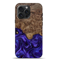 iPhone 16 Pro Max Wood Live Edge Phone Case - Lucas (Purple, 811860)