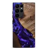Galaxy S22 Ultra Wood Live Edge Phone Case - Belva (Purple, 811876)