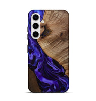 Galaxy S25 Wood Live Edge Phone Case - Belva (Purple, 811876)