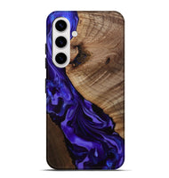Galaxy S25 Plus Wood Live Edge Phone Case - Belva (Purple, 811876)