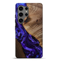 Galaxy S25 Ultra Wood Live Edge Phone Case - Belva (Purple, 811876)