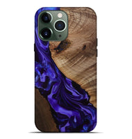 iPhone 13 Pro Max Wood Live Edge Phone Case - Belva (Purple, 811876)