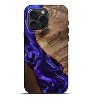 iPhone 16 Pro Max Wood Live Edge Phone Case - Belva (Purple, 811876)