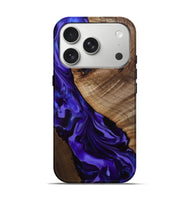 iPhone 17 Pro Wood Live Edge Phone Case - Belva (Purple, 811876)