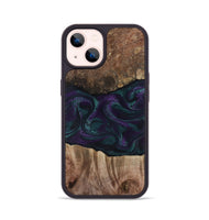 iPhone 14 Wood Phone Case - Burt (Green, 811987)