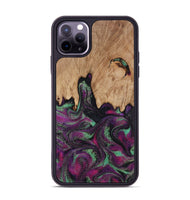 iPhone 11 Pro Max Wood Phone Case - Wilfred (Purple, 811992)