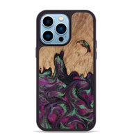 iPhone 14 Pro Max Wood Phone Case - Wilfred (Purple, 811992)