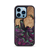iPhone 14 Pro Wood Phone Case - Wilfred (Purple, 811992)