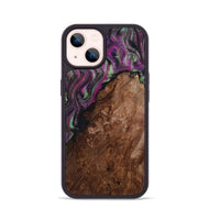 iPhone 14 Wood Phone Case - Holli (Green, 811999)