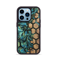 iPhone 14 Pro Wood Phone Case - Emilie (Pattern, 812003)