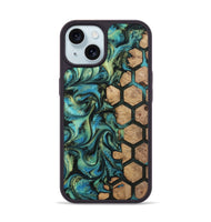 iPhone 15 Wood Phone Case - Emilie (Pattern, 812003)
