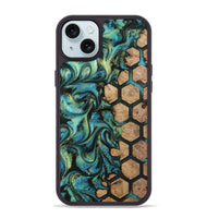 iPhone 15 Plus Wood Phone Case - Emilie (Pattern, 812003)