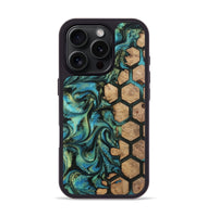 iPhone 16 Pro Wood Phone Case - Emilie (Pattern, 812003)