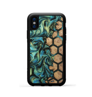 iPhone Xs Wood Phone Case - Emilie (Pattern, 812003)