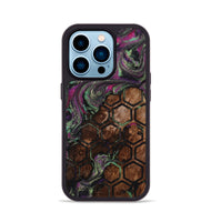 iPhone 14 Pro Wood Phone Case - Janene (Pattern, 812006)