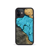 iPhone 12 mini Wood Phone Case - Corbin (Blue, 812012)